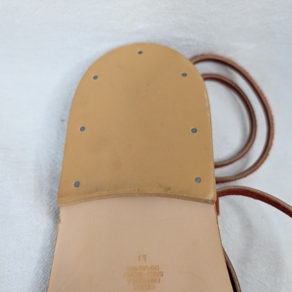 K.Jacques x DÔEN Parisian Tie-Up Gladiator Sandals Red Leather 42 - Picture 5 of 8